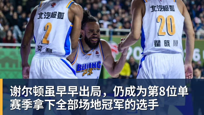 谢尔顿虽早早出局，仍成为第8位单赛季拿下全部场地冠军的选手