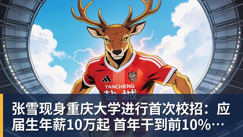 张雪现身重庆大学进行首次校招：应届生年薪10万起 首年干到前10%可涨薪50%